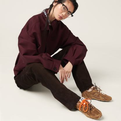 New Balance x Miu Miu 530 SL スエードxメッシュ スニーカー