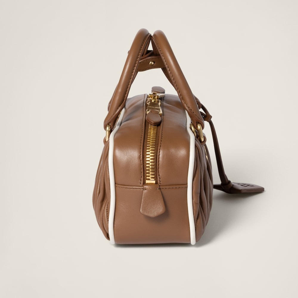 Arcadie マトラッセ バッグ ナッパレザー (コニャック/ホワイト)