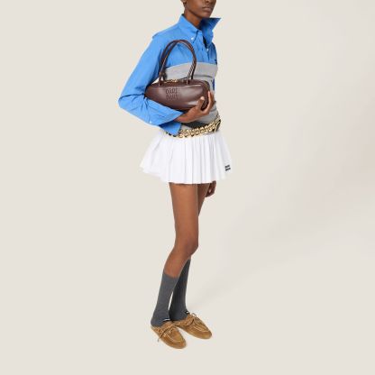 ポプリンとジャージー ミニスカート