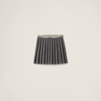 ウールxカシミヤ スカート