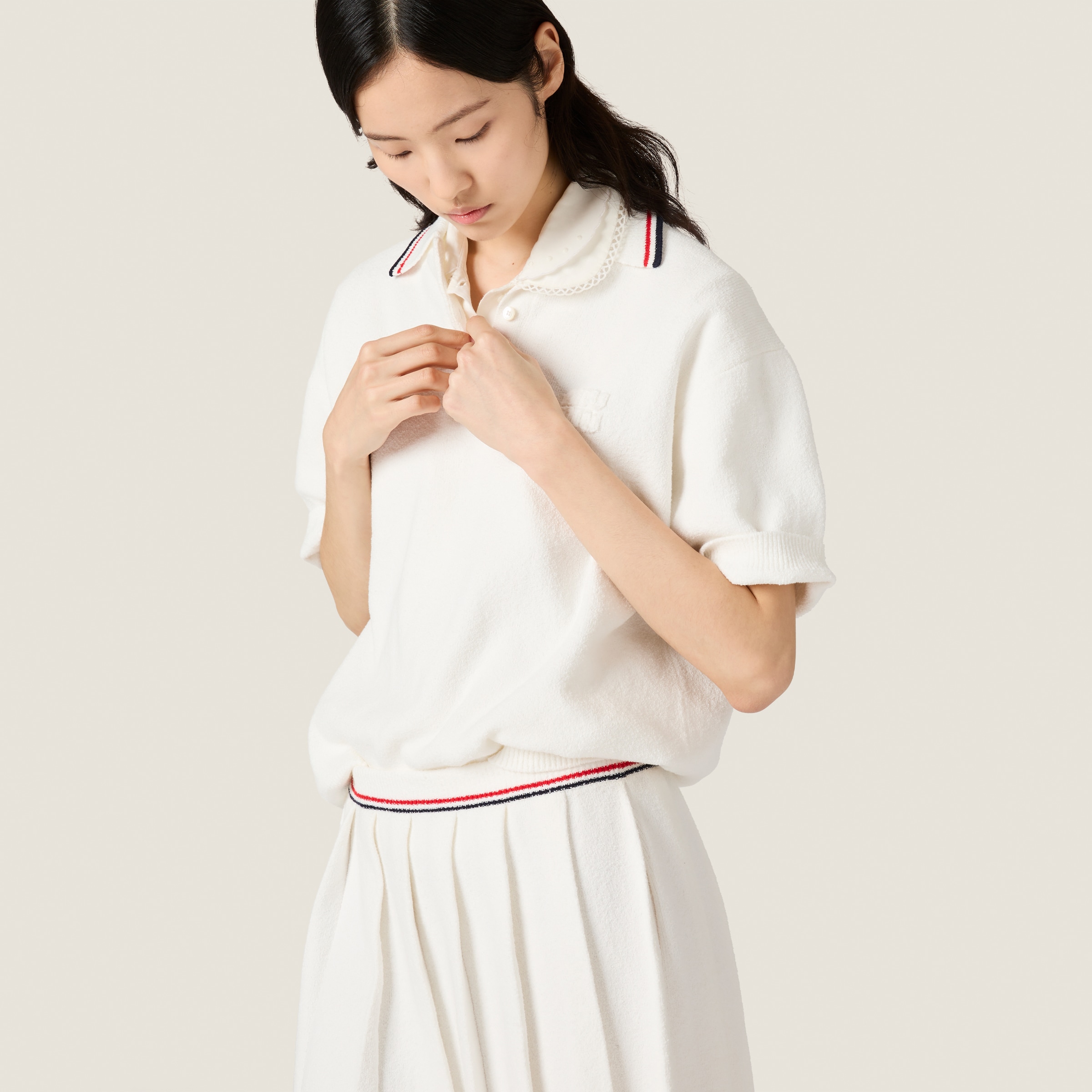 コットン ミニスカート