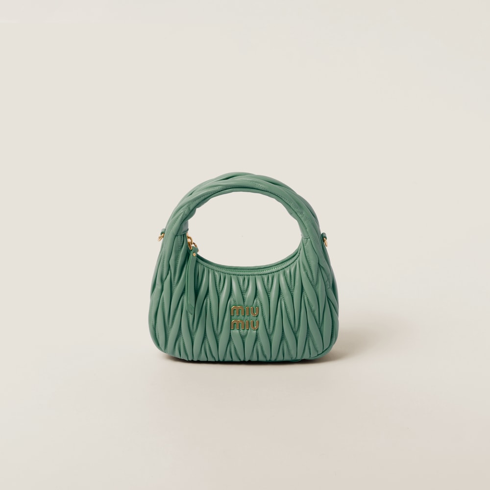 ミュウミュウ レザーxパテントレザー スリングバックパンプス | MIU