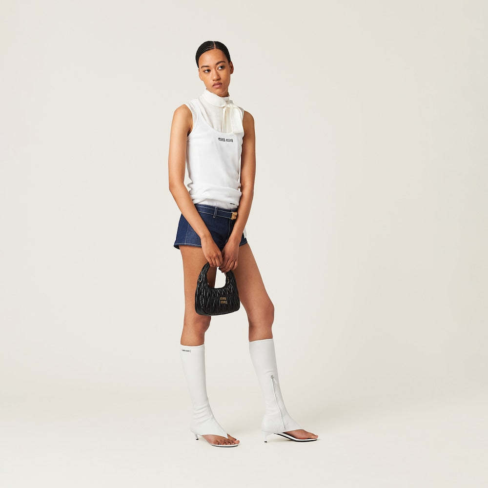 ワンダー マテラッセレザー ホーボーバッグ