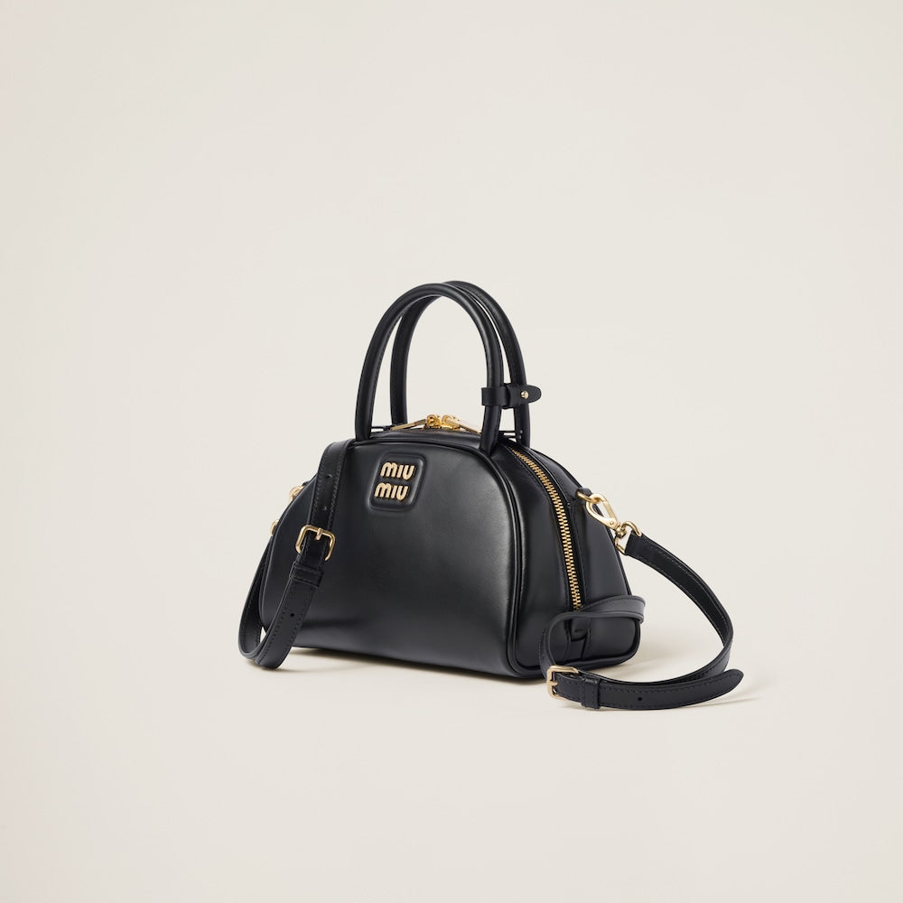 ミュウミュウ レザー トップハンドルバッグ カラー：ブラック| MIU MIU