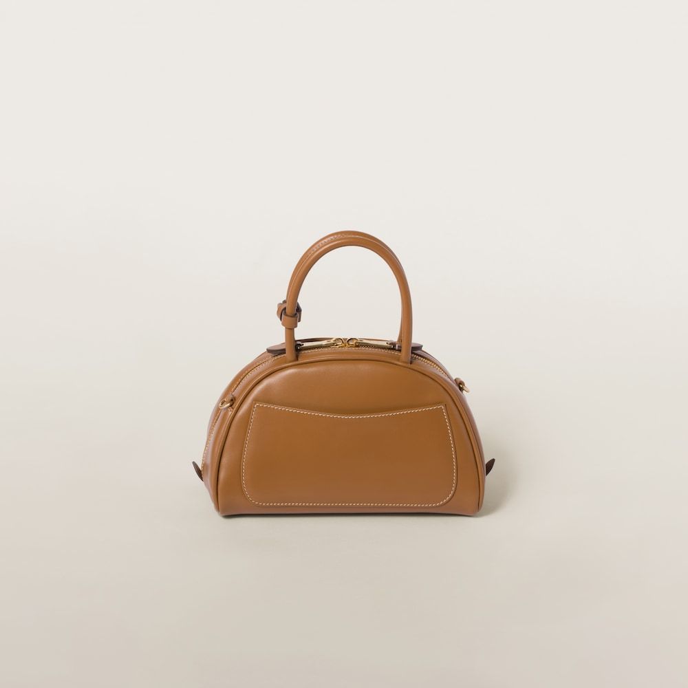 レザー トップハンドルバッグ