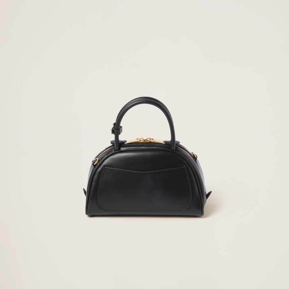 ミュウミュウ レザー トップハンドルバッグ カラー：ブラック| MIU MIU