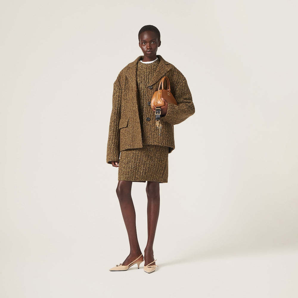 レザー トップハンドルバッグ