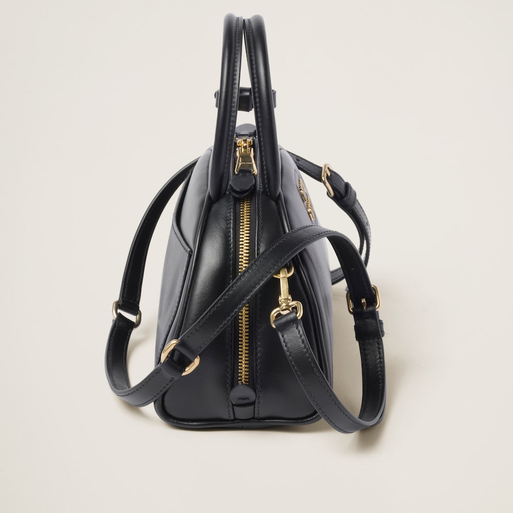 ミュウミュウ レザー トップハンドルバッグ カラー：ブラック| MIU MIU
