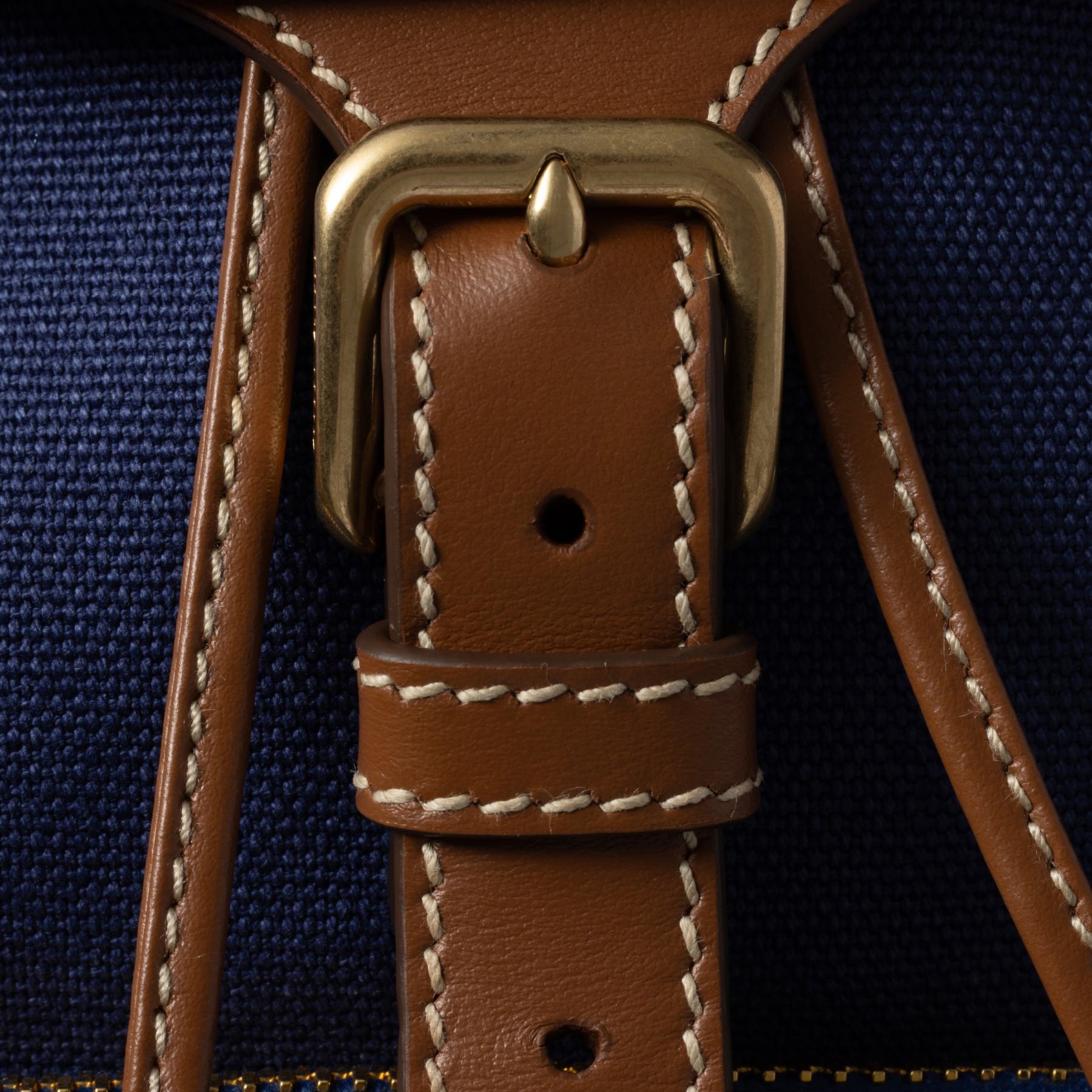 キャンバスxレザー バックパック  サイズ：30cm×25cm×12.5cm