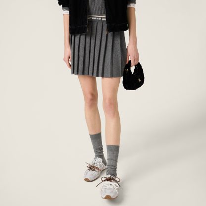 ウールxカシミヤ スカート