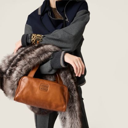 レザー トップハンドル バッグ