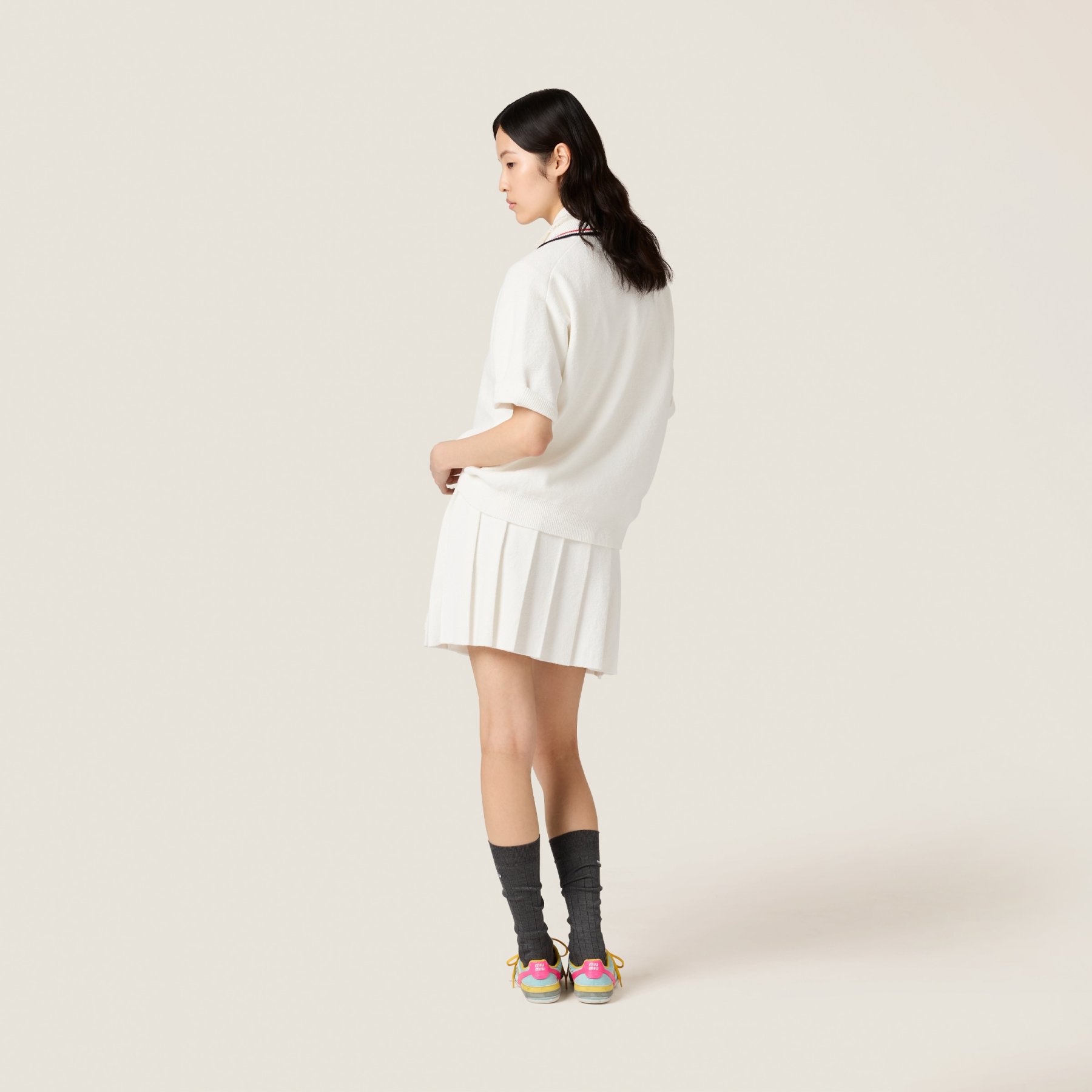 コットン ミニスカート