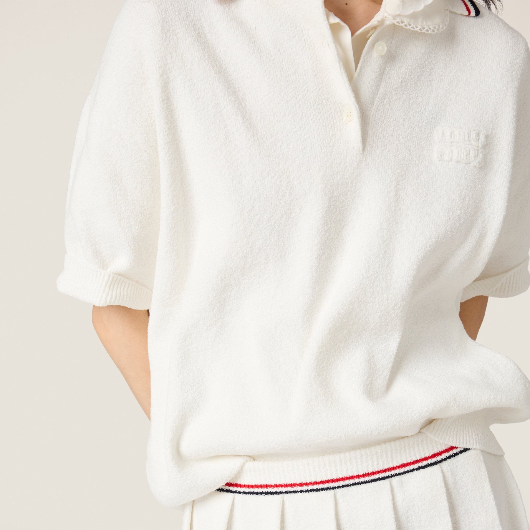 コットン ミニスカート