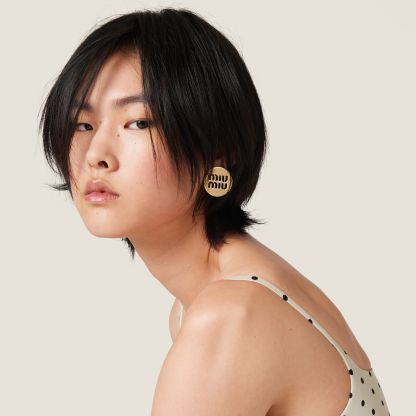 ミュウミュウ ミュウ ロゴ ピアス | MIU MIU アウトレット 公式サイト