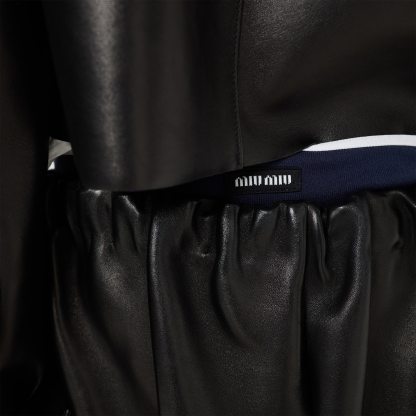 プランジェ ナッパレザー ミニスカート