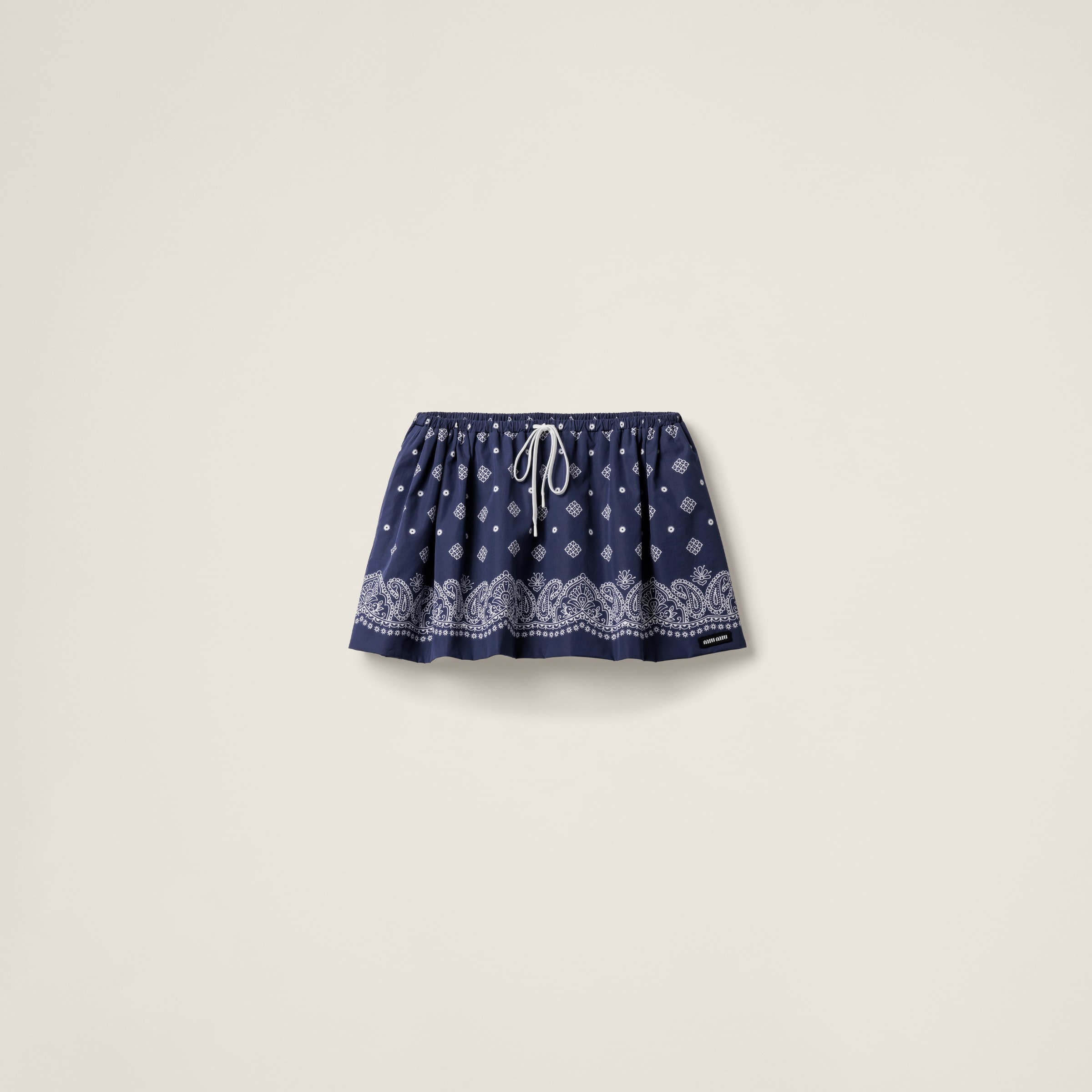 バンダナプリント ポプリン ミニスカート