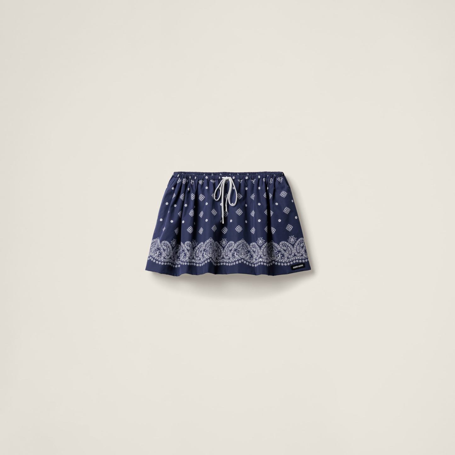 バンダナプリント ポプリン ミニスカート