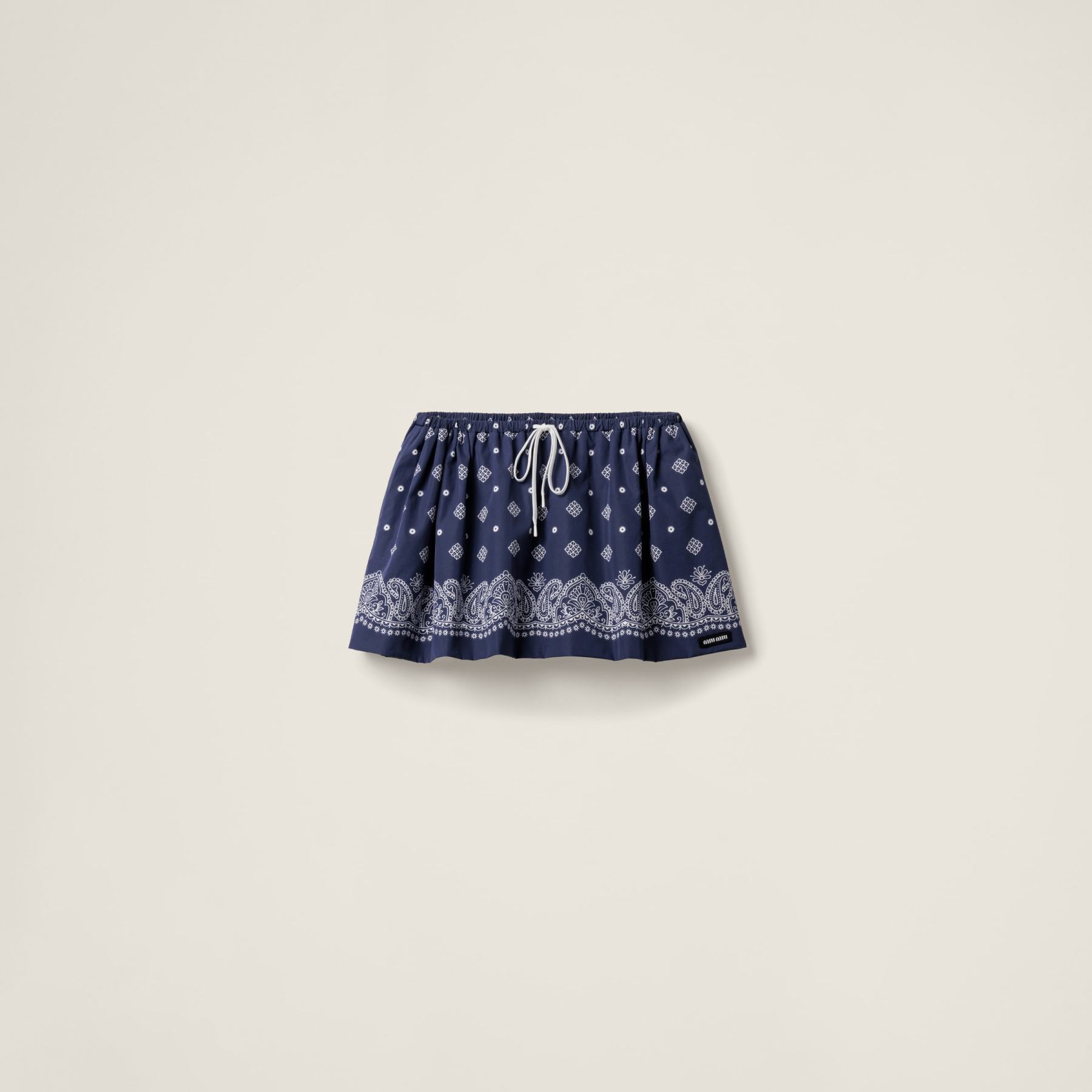 バンダナプリント ポプリン ミニスカート