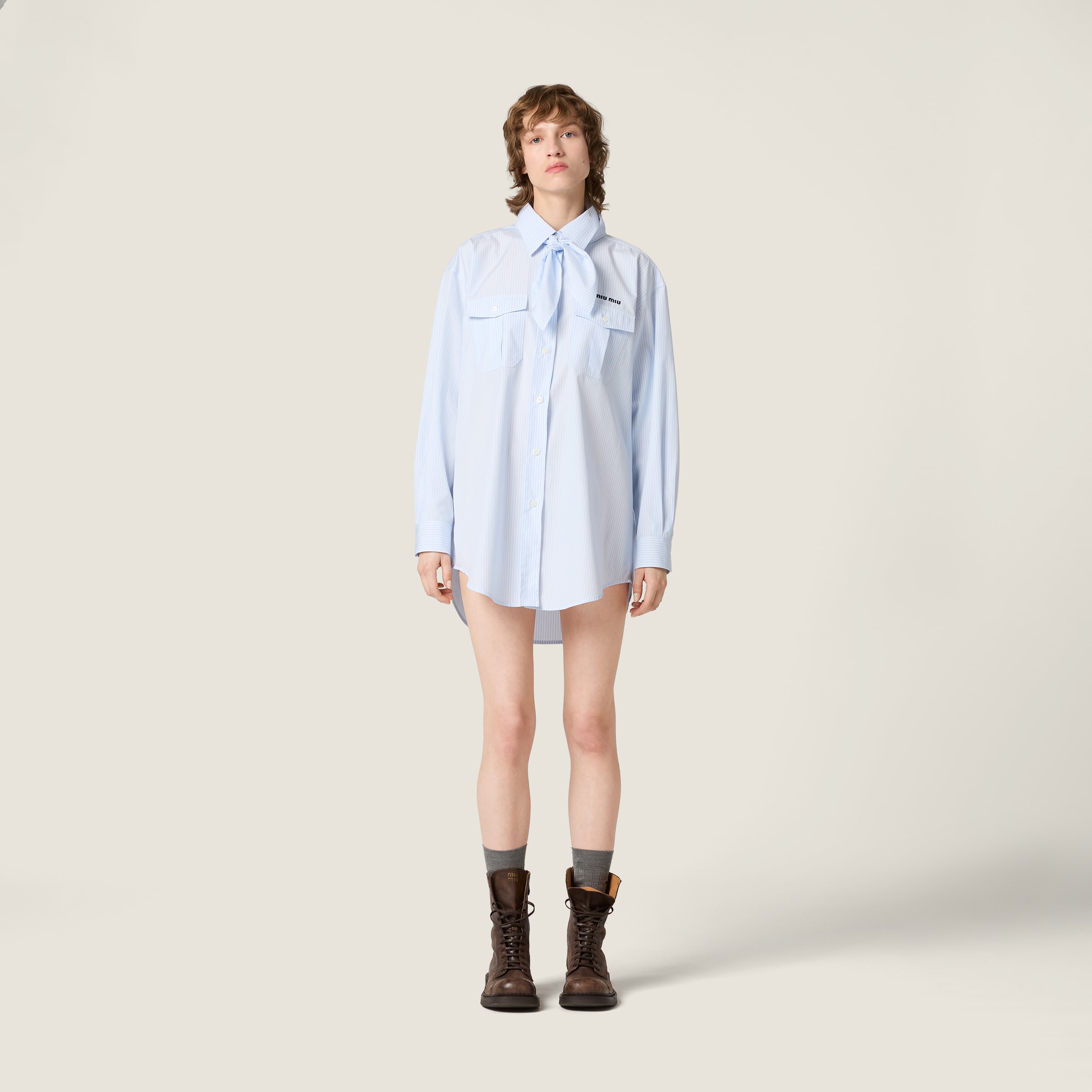 ポプリン シャツ