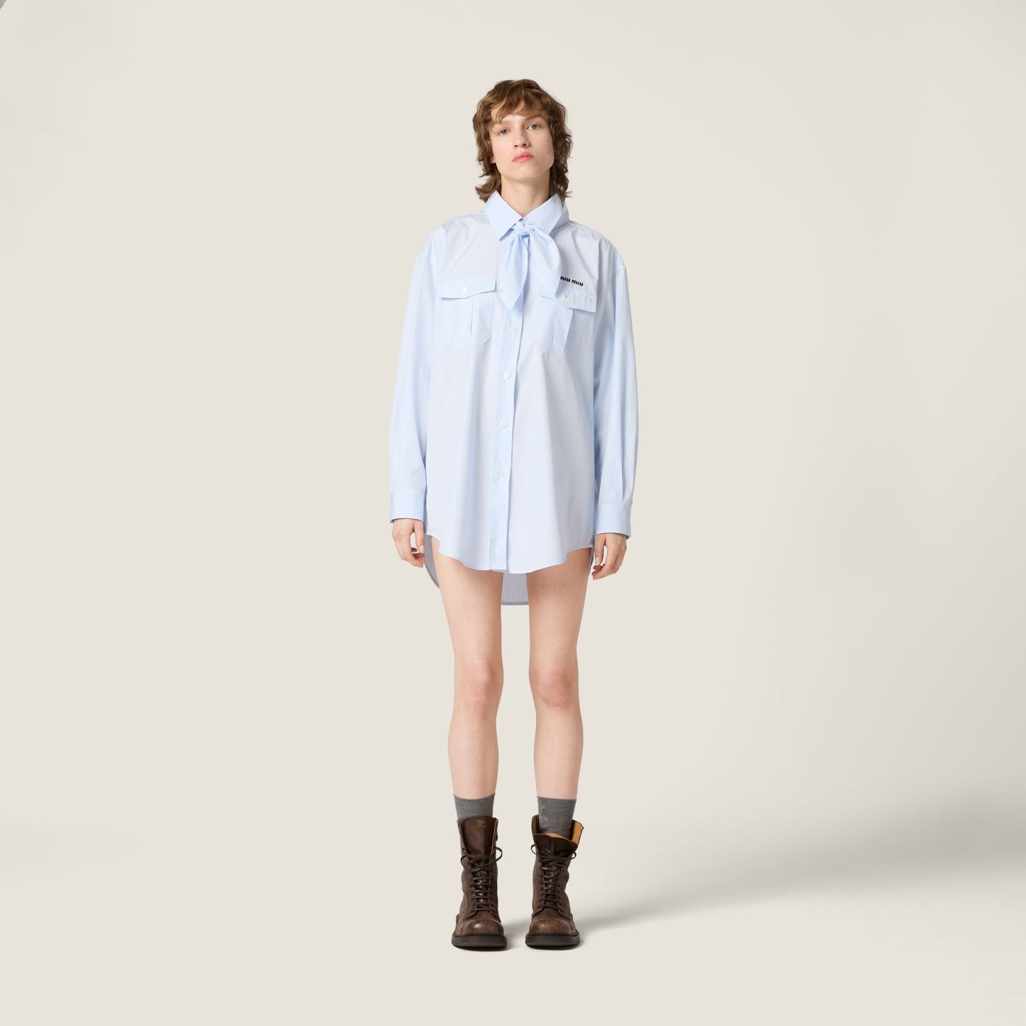 ポプリン シャツ