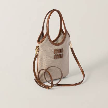 IVY キャンバスxレザー バッグ