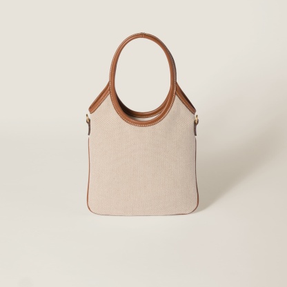 IVY キャンバスxレザー バッグ