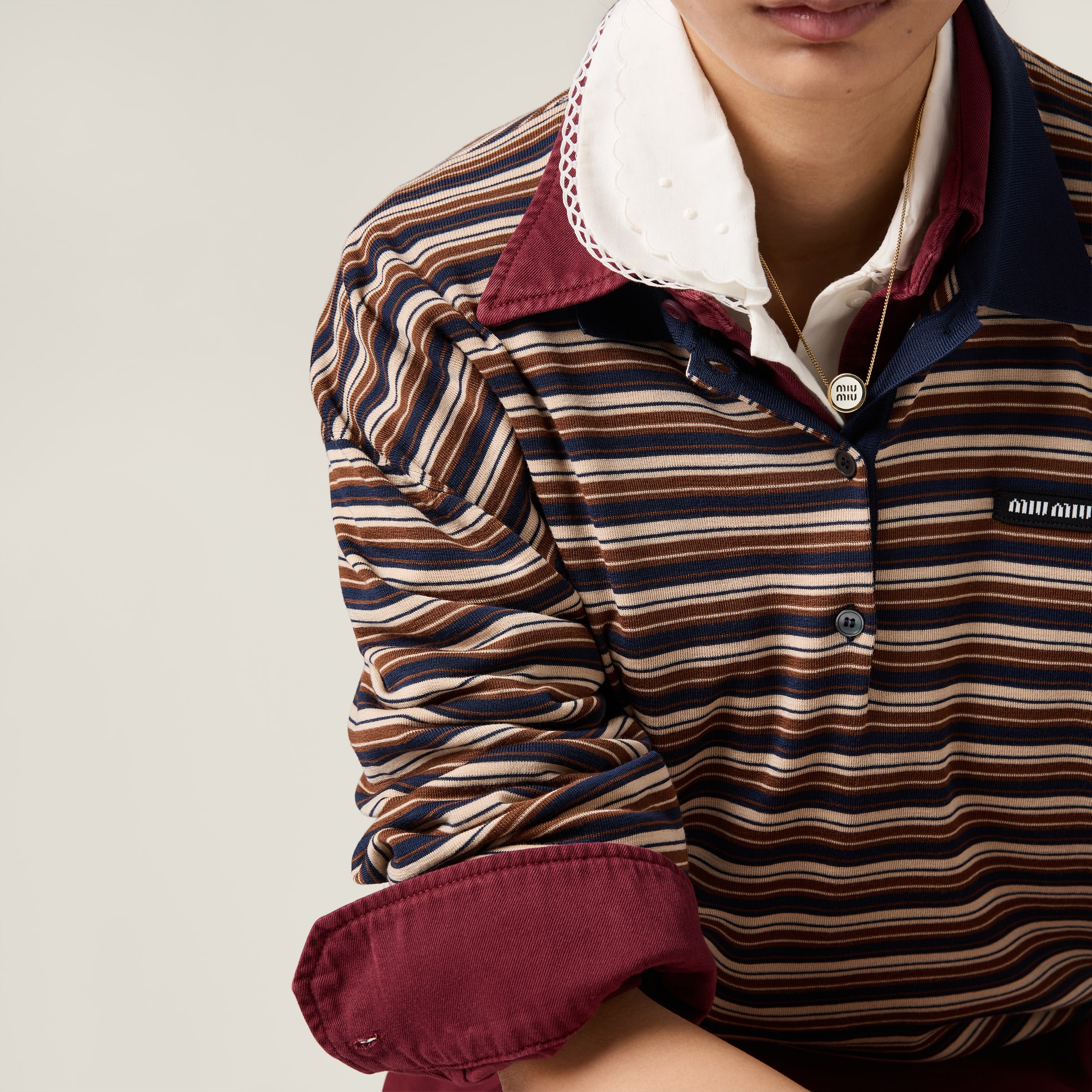 ミュウミュウ MIU MIU メタル ネックレス