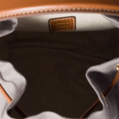 キャンバスxレザー バックパック  サイズ：22cm×18cm×11.5cm