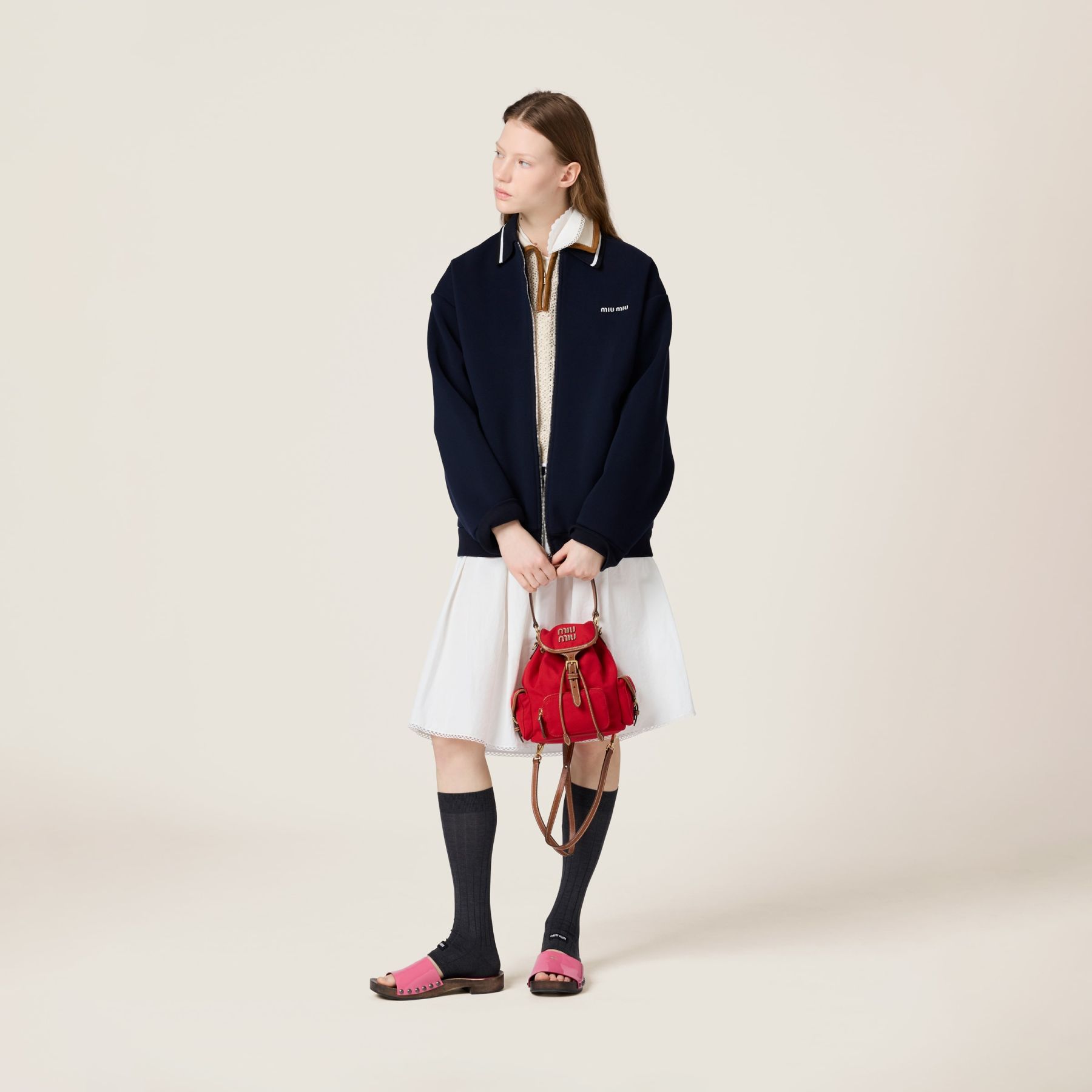 キャンバスxレザー バックパック  サイズ：22cm×18cm×11.5cm