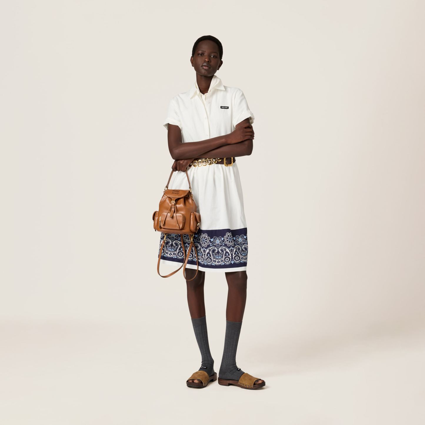 レザー バックパック  サイズ：22cm×18cm×11.5cm