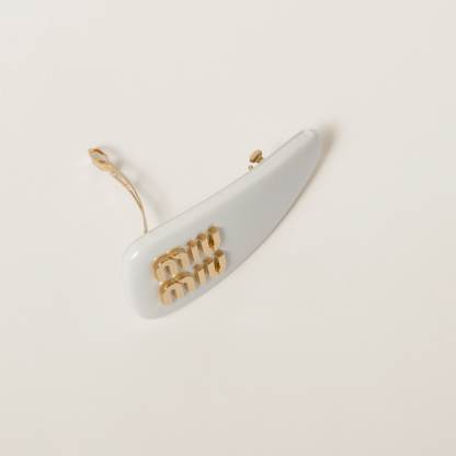 パテントレザー ヘアクリップ