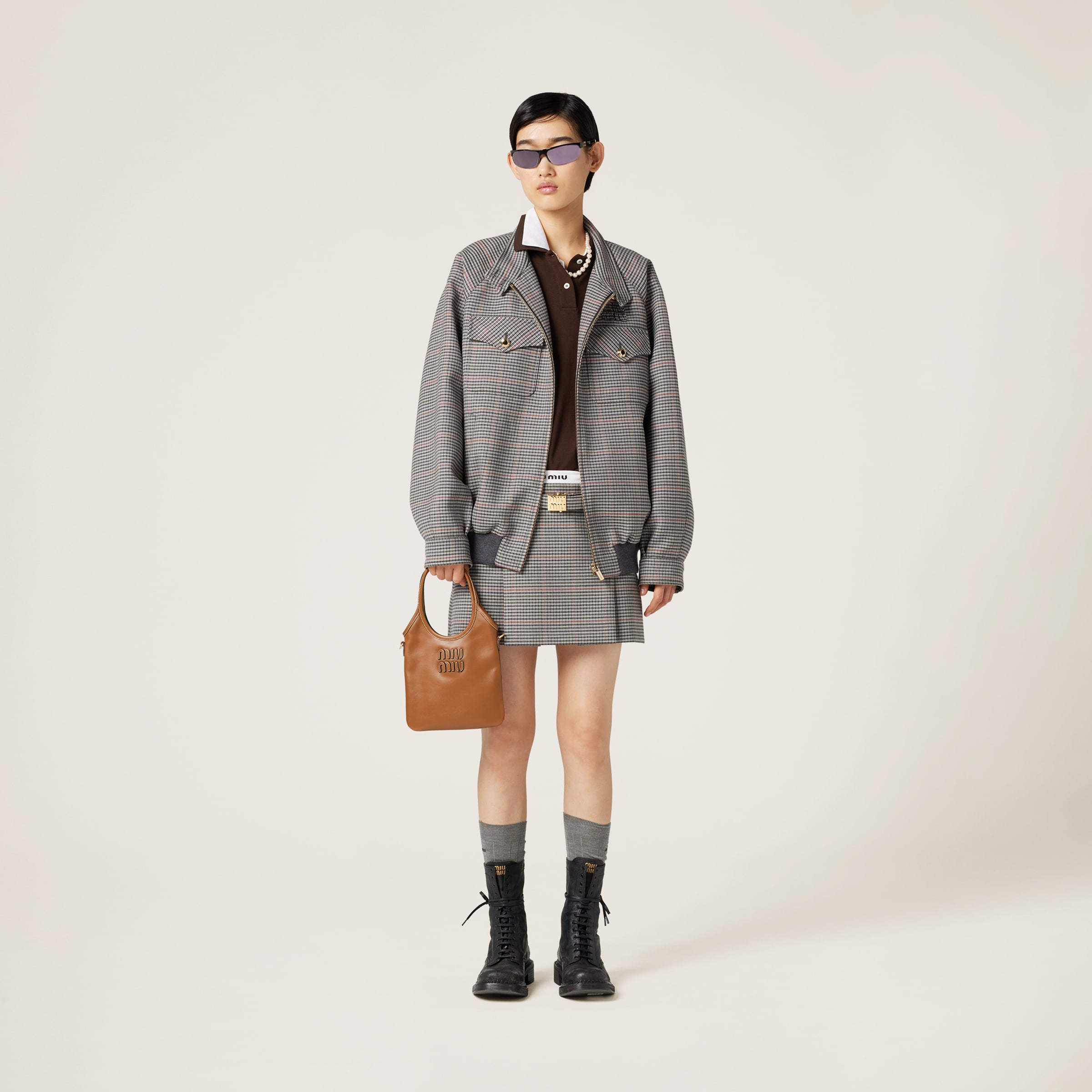 アイビー レザー ハンドバッグ