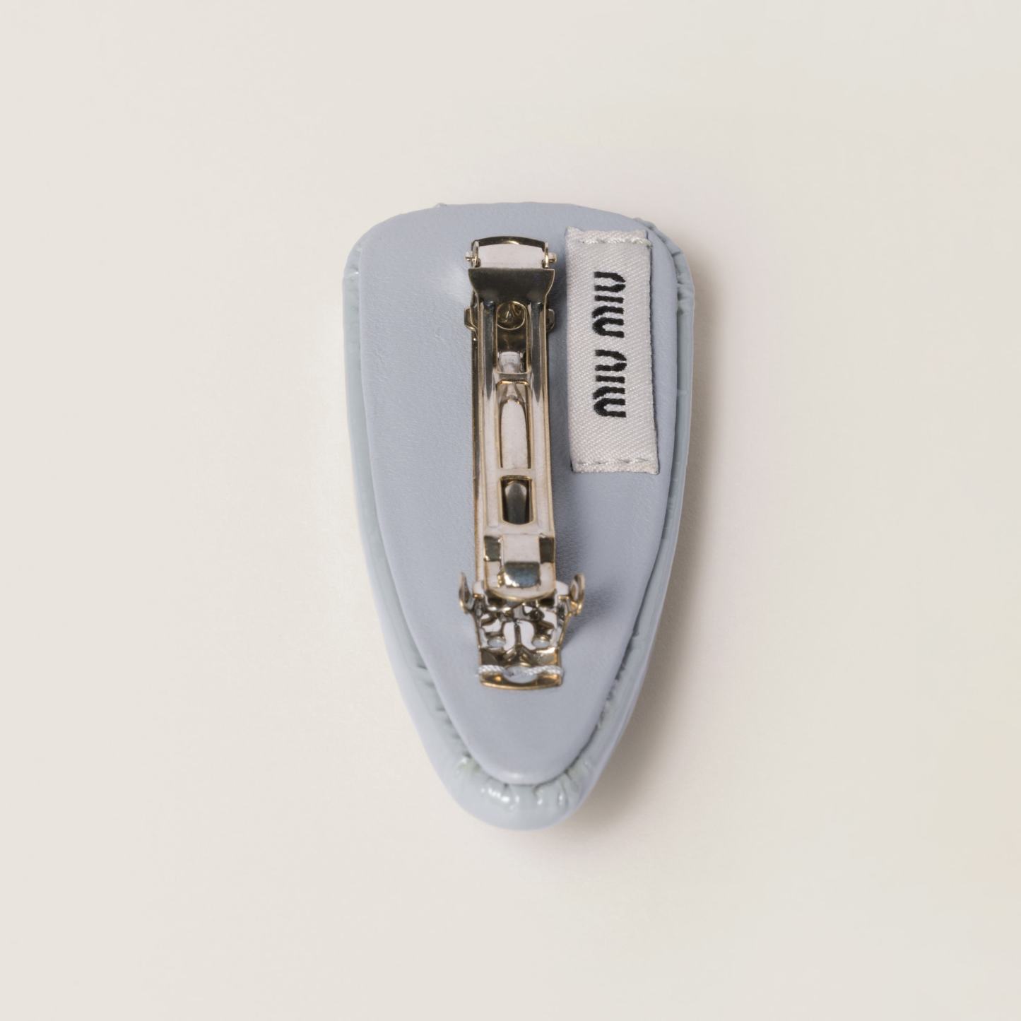 パテントレザー ヘアクリップ