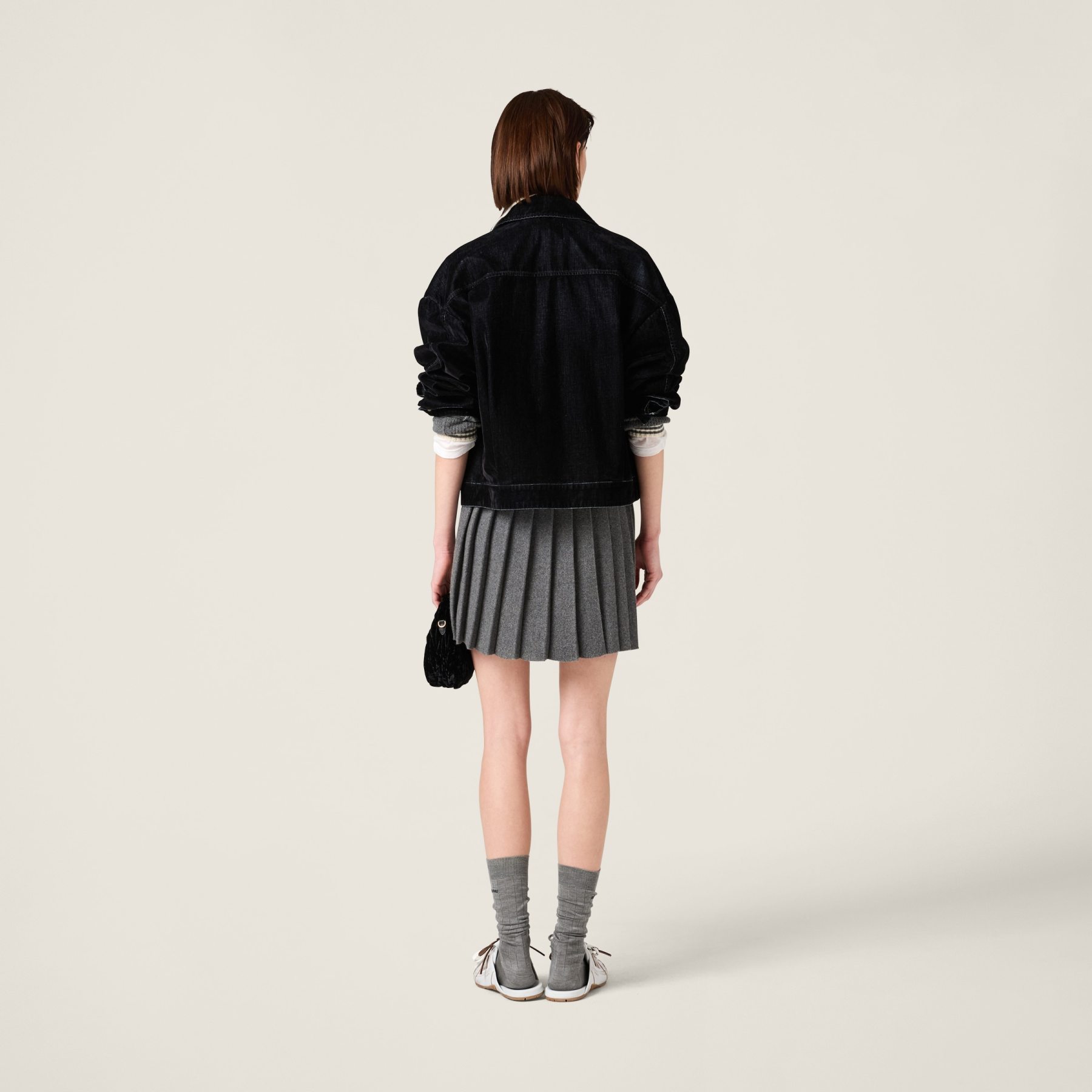 ウールxカシミヤ スカート