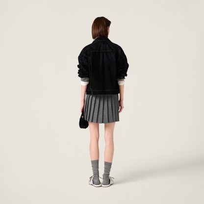 ウールxカシミヤ スカート