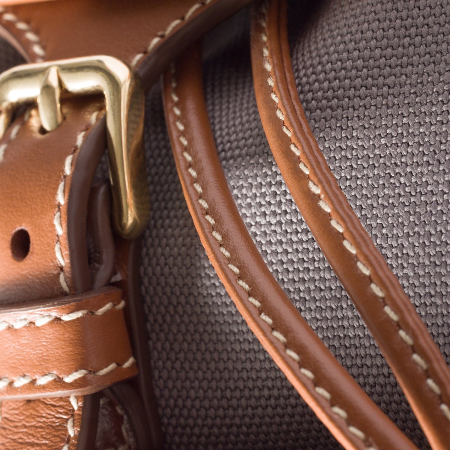 キャンバスxレザー バックパック  サイズ：22cm×18cm×11.5cm