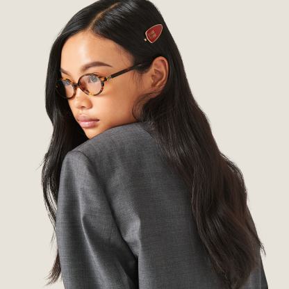 エナメルメタル ヘアクリップ