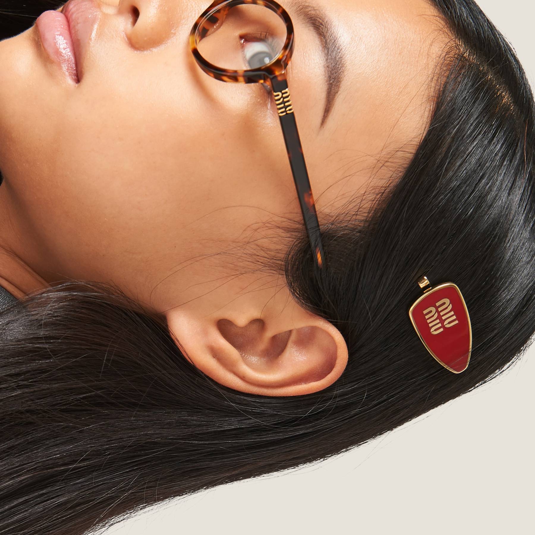 エナメルメタル ヘアクリップ