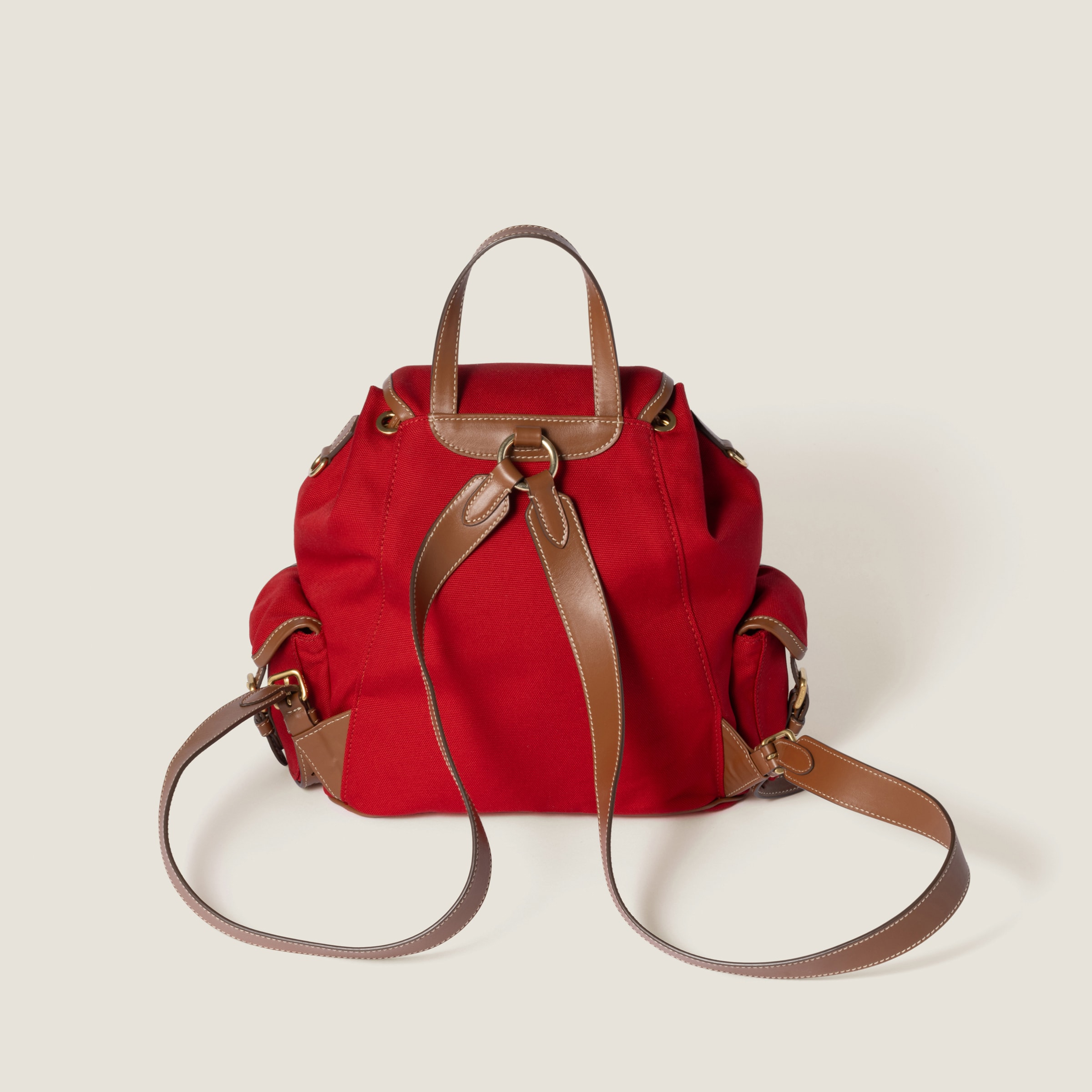 キャンバスxレザー バックパック  サイズ：30cm×25cm×12.5cm