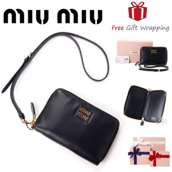 【国内発送】MIUMIU 5ML055 パスポートホルダ ネックウォレット