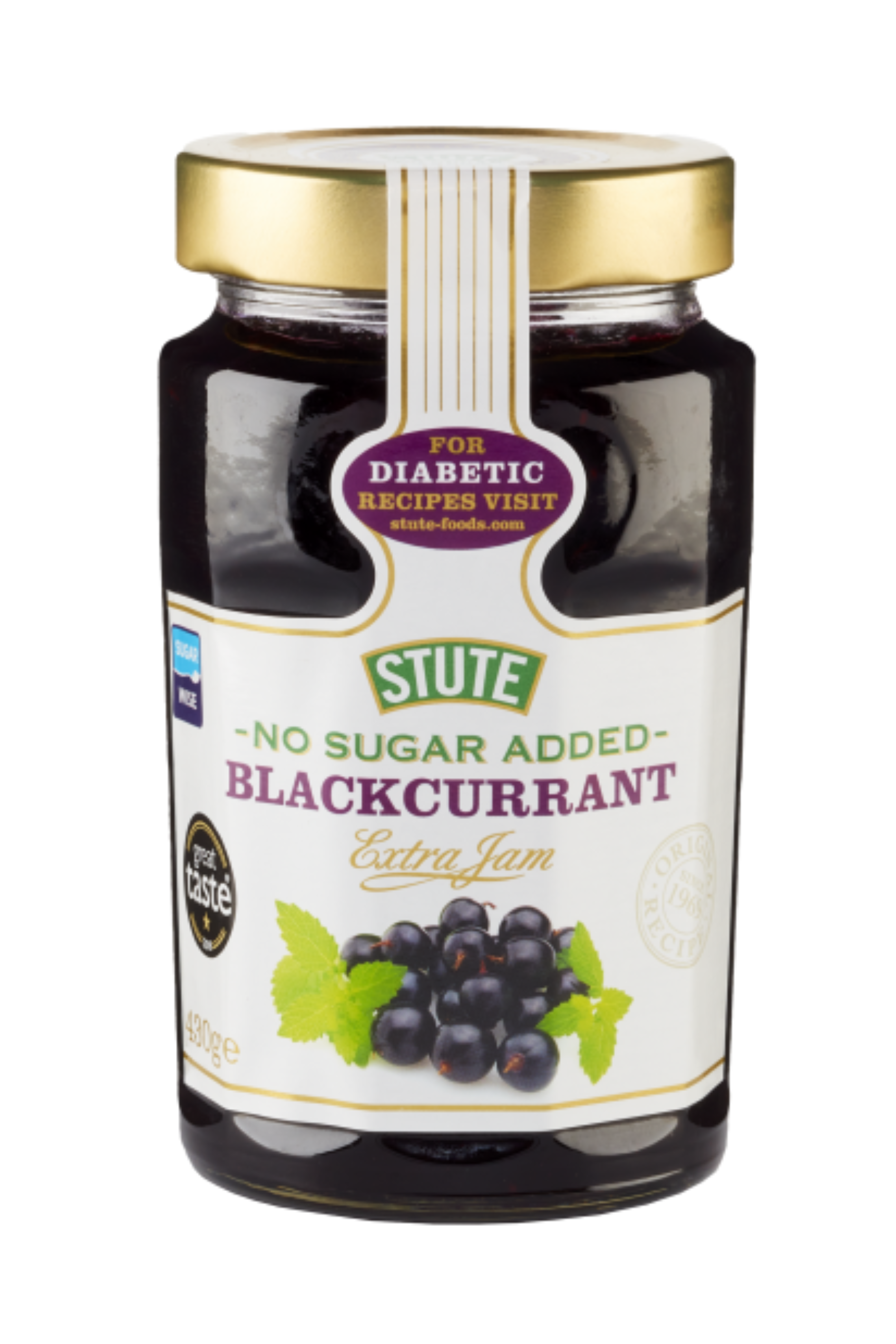 Stute Diabetic Jam - Blackcurrant 430g