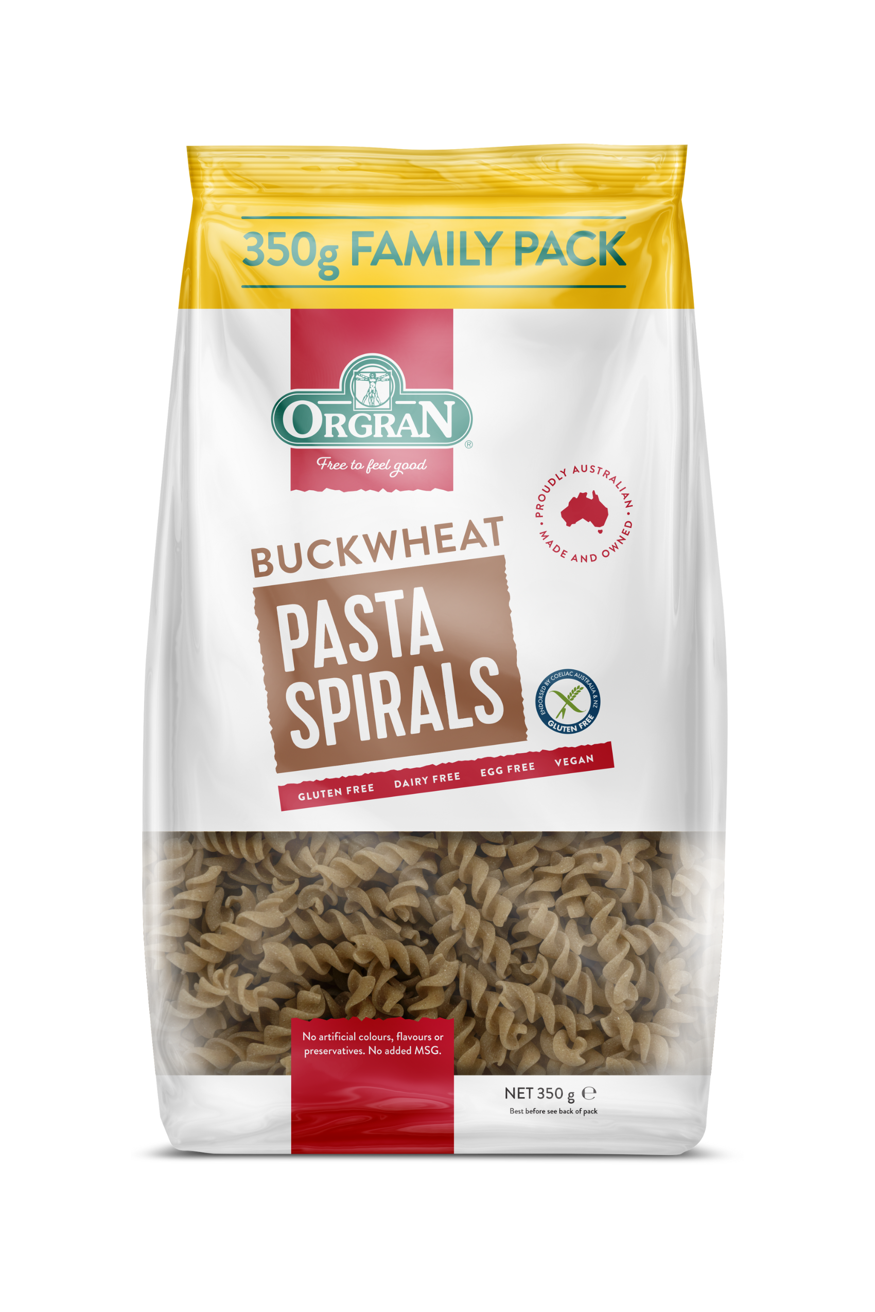 Orgran Gluten Free Buckwheat Pasta Spirals 350g