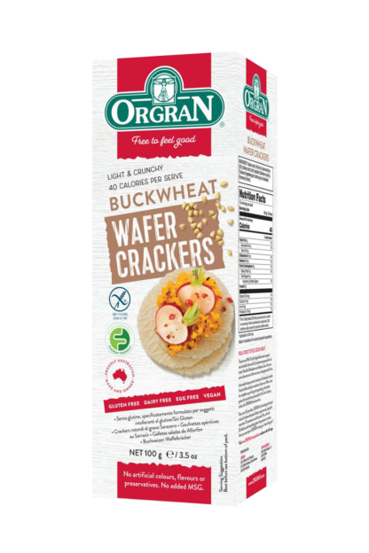 Orgran Gluten Free Multigrain Wafer Cracker with Buckwheat 100g