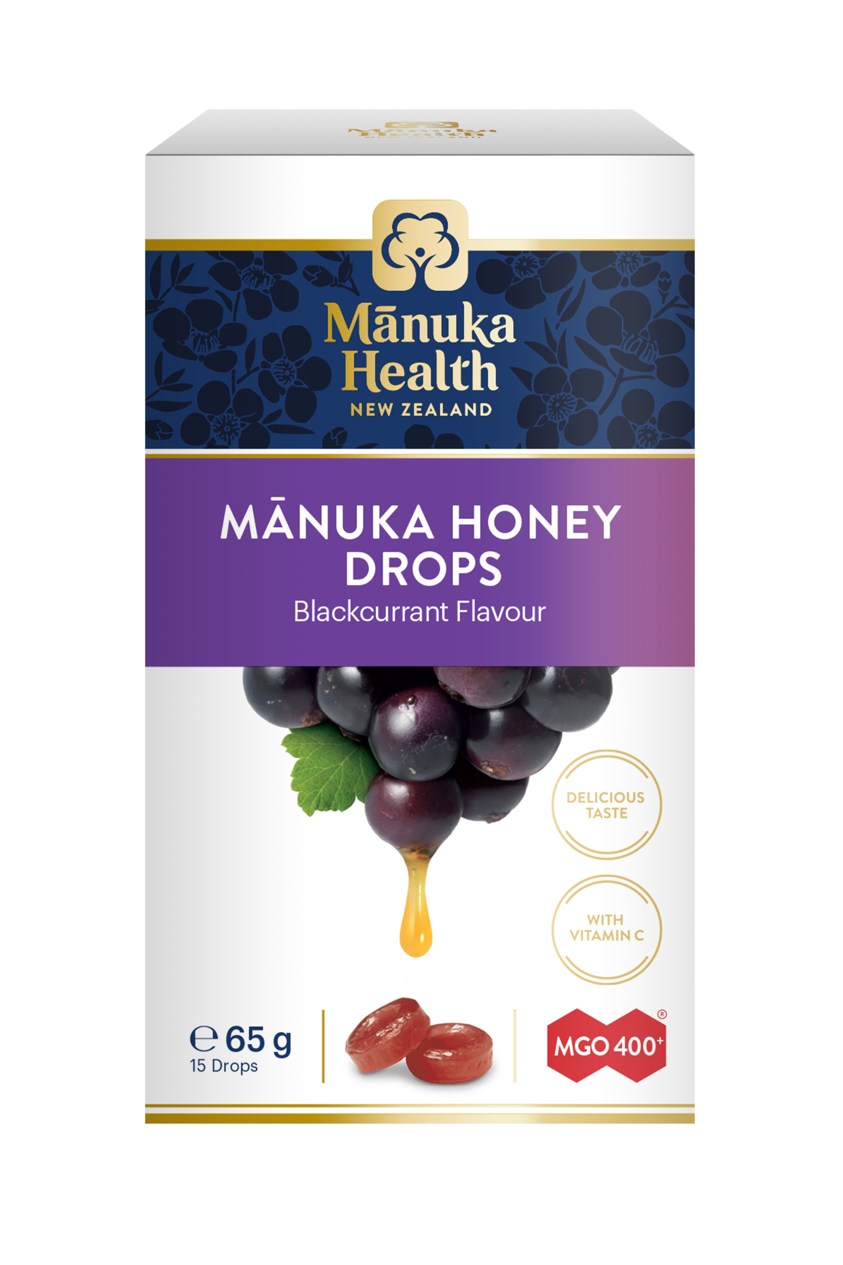 Manuka Health Manuka Drops MGO400+ with Blackcurrant 15 Pcs