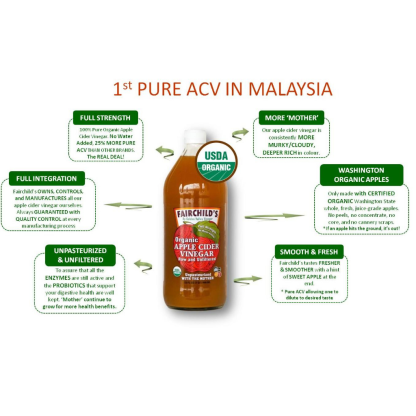 Fairchild's Organic Apple Cider Vinegar 32oz 