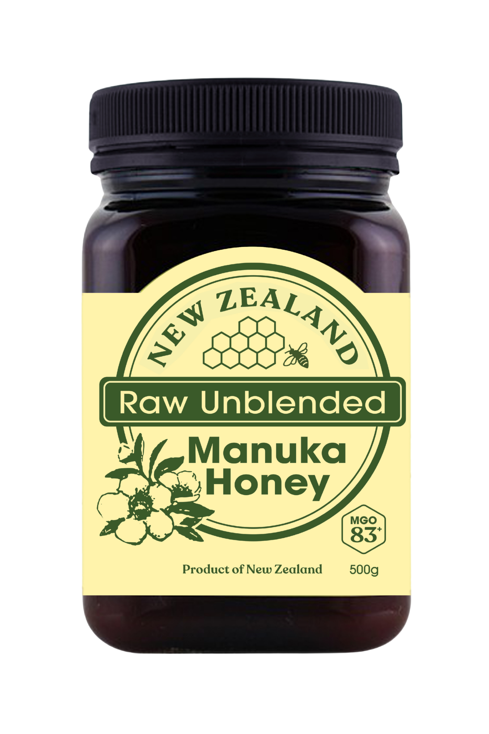 New Zealand Raw Unblended Manuka Honey 500g