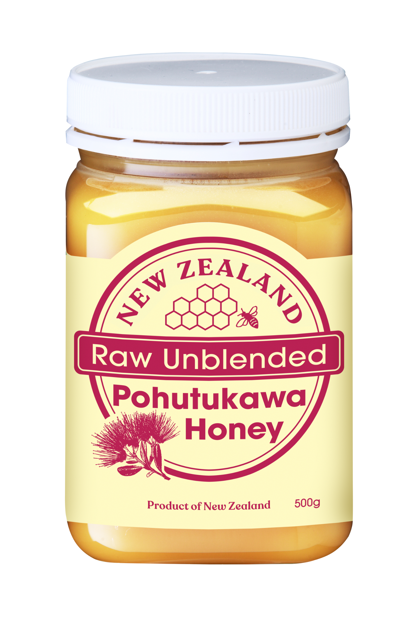 New Zealand Raw Unblended Pohutukawa Honey 500g