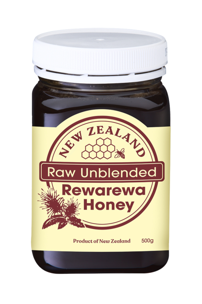 New Zealand Raw Unblended Rewarewa Honey 500g