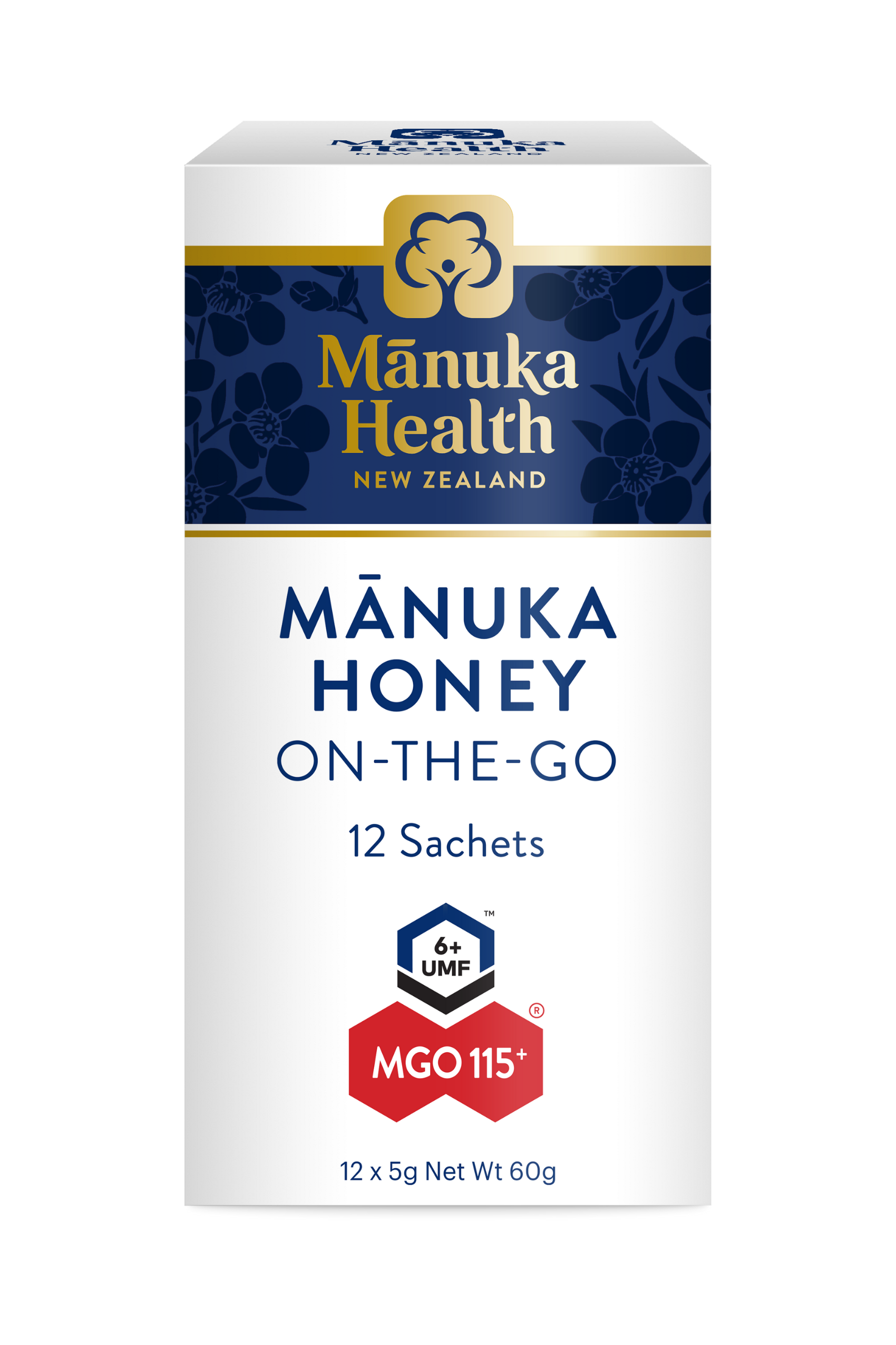 Manuka Health Manuka Honey MGO™ 115+ (UMF 6+) 5g Snap Pack X 12’s