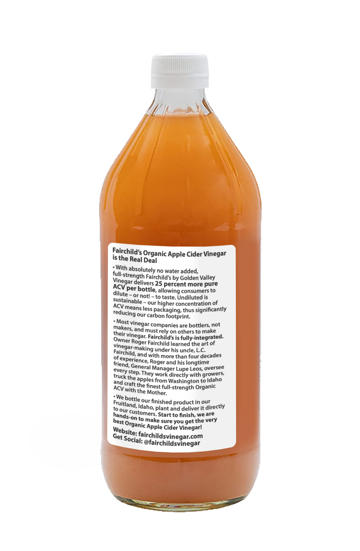 Fairchild's Organic Apple Cider Vinegar 32oz 
